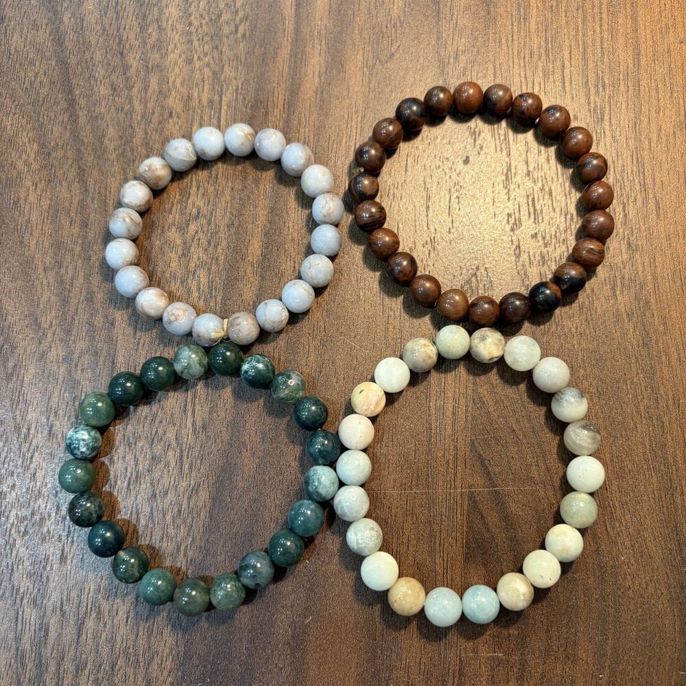 4 Gemstone Bracelets